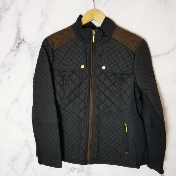 WEATHERPROOF Quilted Black Jacket, Cold weather, fall/spring Jacket, size Large - Picture 1 of 6